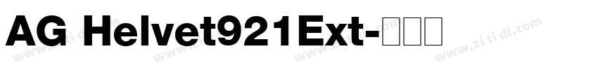 AG Helvet921Ext字体转换